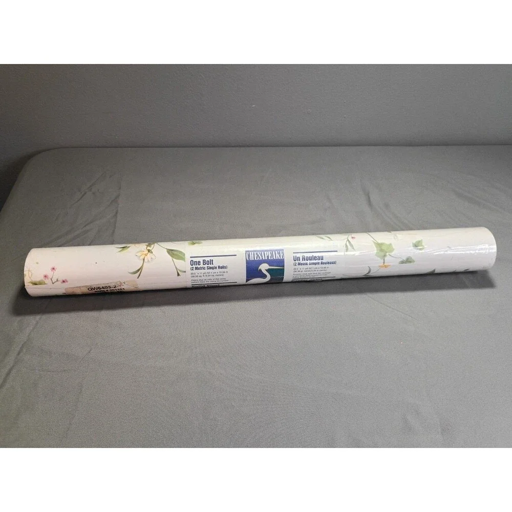 Chesapeake Solid Wallcovering Wallpaper Floral Design Pattern #WQ6403-2